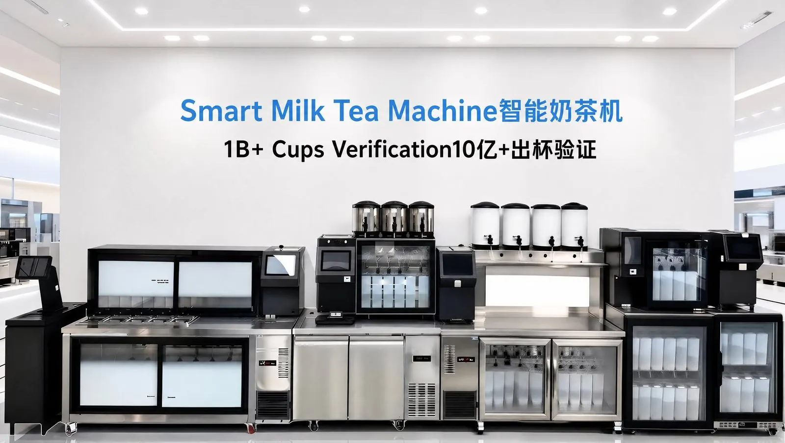智能茶饮机 — 通过多项国际认证的智能奶茶机